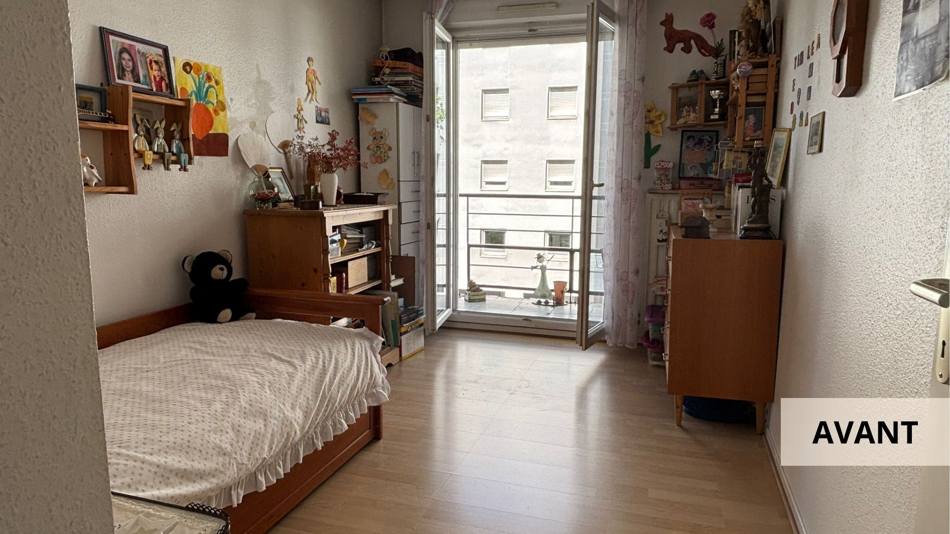 Chambre avant aménagement.